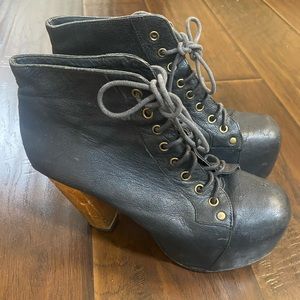 Black Jeffrey Campbell Lita Boot- Worn